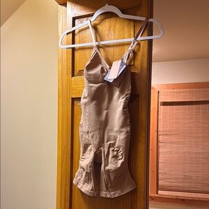 Beige Sleeveless Bodysuit